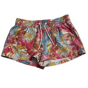 Hurley Womens Board Shorts Size Small Supersuade Palm Paradise Floral Swim Surf